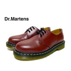 ☆美品 Dr.Martens ドクターマーチン 1461 ギブソン ３ホール レザー シューズ チェリーレッド UK4 プレーントゥ 革靴 パンク ロック