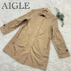 AIGLE エーグル＊レインコート ステンカラーコート  サイズ38