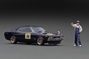 新品 IG3008 1/18 Nissan Laurel 2000SGX (C130) Purple With Mr.Sata ignition model イグニッションモデル