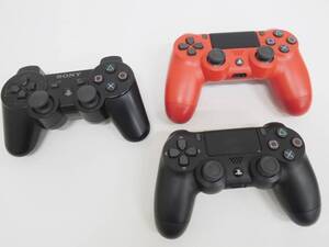 G-0101 【ジャンク】PS4 純正 ワイヤレスコントローラー DUALSHOCK4 2個 + おまけ【ジャンク】