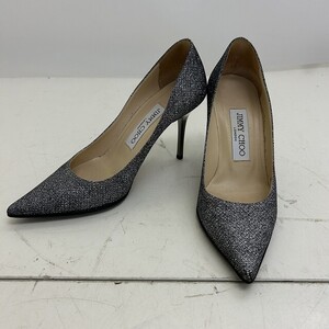 S311-N29-4677 JIMMY CHOO ジミーチュウ 34 ヒール パンプス ラメ 現状品3