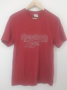 ◇ Reebok リーボック ワッペン 半袖 Tシャツ カットソー サイズ0 レッド ホワイト系 レディース P