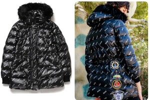 新品サイズ1　TATRAS × DIM 　MAKREFLECTIVE PARKA ダウンジャケット ブラック コート タトラス ディムマック 定価165,000円