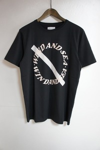 美品20AW SATURDAYS SURF NYCサタデーズ サーフ × WIND AND SEAウィンダンシー サークルロゴ Tシャツ 黒220M★13