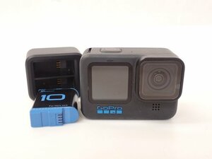 GoPro ゴープロ アクションカメラ HERO 10 BLACK ウェアラブルカメラ ヒーロー ブラック バッテリー/充電器付き □ 6FD44-3