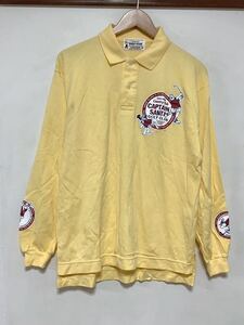 と1493 Captain Santa GOLF CLUB キャプテンサンタ ゴルフクラブ 長袖ポロシャツ M ライトイエロー 日本製