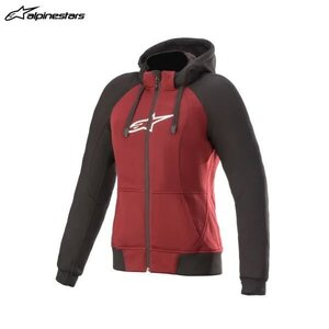 アルパインスターズ STELLA CHROME SPORT HOODIE JASPER RED BLACK WHITE レディース Lサイズ] ALP8059175338458