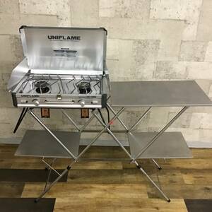 セット ユニフレーム ツインバーナー US-1900 ＆ キッチンスタンド II 調理器具 コンロ ツーバーナー アウトドア キャンプ tmc02056997