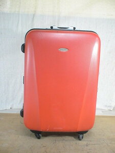 4055　VALENTINO CHRISTY　赤　ダイヤル　スーツケース　キャリケース　旅行用　ビジネストラベルバック