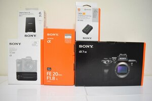 SONY　α7SⅢ　ILCE-7SM3 ミラーレス一眼　Gレンズ　SEL20F18G　他付属品あり　中古品