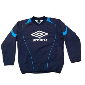 00s UMBRO ロゴ ゲームシャツ 長袖　y2k テック プルオーバー