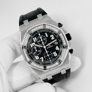 AUDEMARS PIGUET オーデマピゲ ロイヤルオーク オフショア クロノグラフ ベゼルダイヤ 42mm 26170ST.OO.D101CR.03 ダイヤモンド 黒文字盤