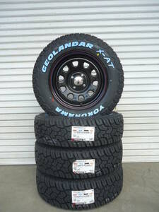 新品ヨコハマ☆ジオランダーX-AT175/80R14☆新品デイトナ☆14×6J+30☆サクシードプロボックス☆ゴツゴツタイヤ☆リフトアップ・クロカン