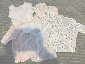 肌着　新生児　 短肌着　超肌着　5枚セット　UNIQLO petitmain h&m 50 60 70 赤ちゃん