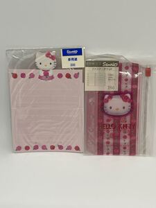 Hello　Kitty ☆薔薇　ローズ　キティ☆メモカード＆ファスナーポケット