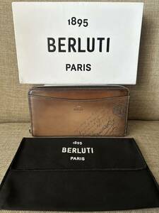 22年春夏限定品 Berluti Itauba Scritto Swipe Leather Long Wallet ベルルッティ イタウバ 長財布 スクリットスワイプレザー 限定カラー