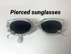 Pierced sunglasses  クリア　サングラス　ピアス　トレンド