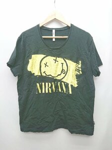 ◇ glamb グラム ニルヴァーナ コットン100% 半袖 Ｔシャツ サイズ2 ブラック メンズ P