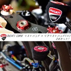 【当店限定】DUCATICORSE汎用ブレーキマスターシリンダーカバー2点セット