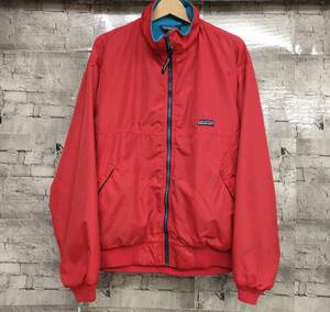 USA製 80s Patagonia パタゴニア シェルドシンチラ 42111 サイズL レッド × ライトブルー 店舗受取可