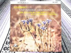 S508　◇　SCHUBERT　シューベルト　◇　交響曲　未完成　UNFINISHED SYMPHONY SIR MALCOLM SARGENT !