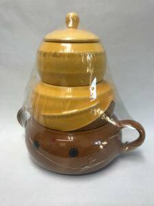 0013-01　食器　陶器　3段　カップ　セット　魔法のランプ