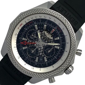 ブライトリング BREITLING ベントレーB04 AB043112/BC69 ブラック SS/ラバーベルト 腕時計 メンズ 中古