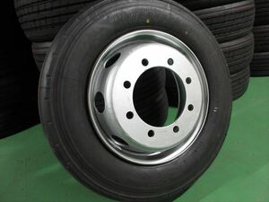 送料無料　新車外し　245/70R19.5　BS　R173　24年　低床増トン　ISO　19.5×6.75　8穴　再塗装品　2本セット