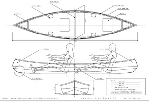 ウッドカヌー　設計図・　組立説明図　配布再開しました。