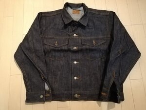 未使用 THE JEANS デニム ジャケット フリーサイズ Gジャン 岡山 児島デニム 濃紺 赤耳　JS1