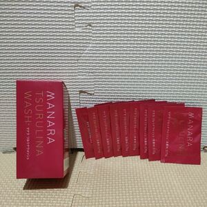 MANARA TSURULINA WASH ツルリナウォッシュ45g1箱 0.75gx9包 セット 未開封品 洗顔料