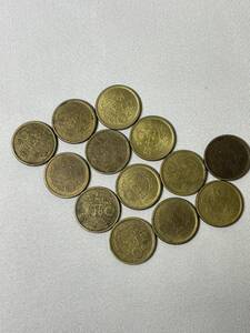 50銭硬貨　昭和　日本　１３枚セット　アンティーク コレクション 古銭 k2