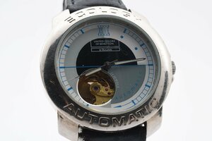 箱入り ベネトン by ブローバ Wネーム スケルトン BN597 自動巻き メンズ 腕時計 BULOVA BENETTON