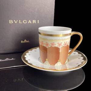 レア ★未使用★ BVLGARI ブルガリ ローゼンタール カップ&ソーサー ドルチェデコ シャルロット 箱付き デミタスカップ