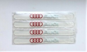 数量限定4枚セット　 Audi　ドアミラー、ドアなどの傷防止保護クリアーシール　厚さ約２ｍｍ