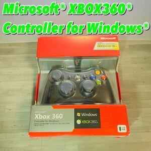 ☆美品 使用頻度少☆Microsoft☆XBOX360 有線コントローラー Windows用☆ブラック☆52A-00006☆