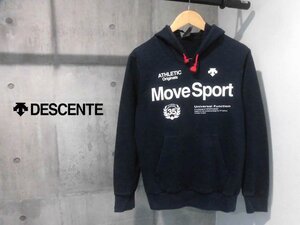 DESCENTE デサント Move Sport ムーブスポーツ DRY SWEAT HOODED TOP ドライスウェット プルオーバー パーカー M/メンズ/ネイビー/DAT-2553