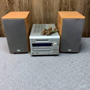 F486★【神奈川県厚木市・現状品】通電のみ〇　 ONKYO オンキョー　CD/MDチューナーアンプ FR-X7A / スピーカー D-SX7A