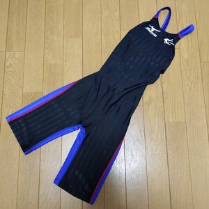 スウィン ストリームアクセラ M ミズノ 競泳水着 ハーフスパッツ ブラック×ブルー S-win Swin MIZUNO SwimSuits