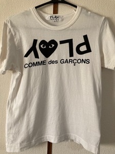 古着 COMME des GARCONS Tシャツ M　ロゴハート