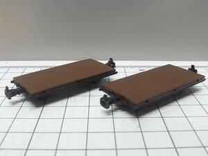 【現状品・HOe 1/87 9mm】Dolischo 61411 HOe Plattformlore HOナロー フラット貨車2両組