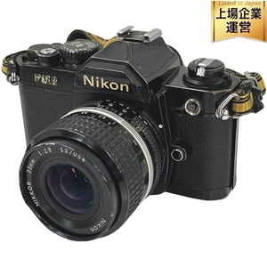 Nikon FM2 ボディ 一眼レフ フィルム カメラ NIKKOR 35mm F2.8 レンズ ジャンク T9621826