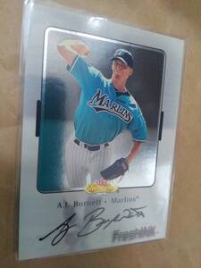 】Fleer/Skybox 2000 Showcase】A.J.Burnett●Auto FreshInk