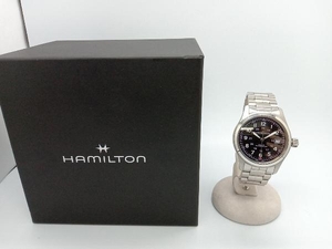 HAMILTON 自動巻 腕時計 カーキフィールド H70455133 ベルト約19.5cm 保存箱付 ハミルトン 店舗受取可