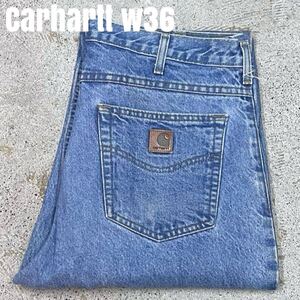 ＊7717 carhartt カーハート　バギー　テーパード　デニムパンツ