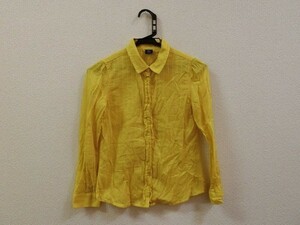 (29532)GAP　ギャップキッズ　ブラウス　長袖　イエロー系　140㎝　USED