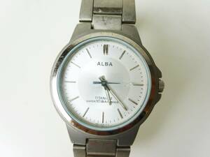 稼働品◇ALBA V501-0DN0 TITANIUM メンズ腕時計