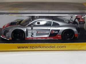 新品 1/43 スパーク SPARK Audi R8 LMS 2nd spa 24h 2015 Audi Sport Team WRT F. Stippler - N. Muller - S. Ortelli #2