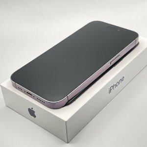 中古品 ジャンク扱い カメラ割れ Apple アップル iPhone 14 Pro 1TB ディープパープル SIMロックなし SIMフリー 1円 から 売り切り