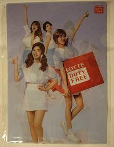 【新品】TWICE クリアファイルLOTTE DUTY FREE限定品 韓流アイドル タレント 韓国 